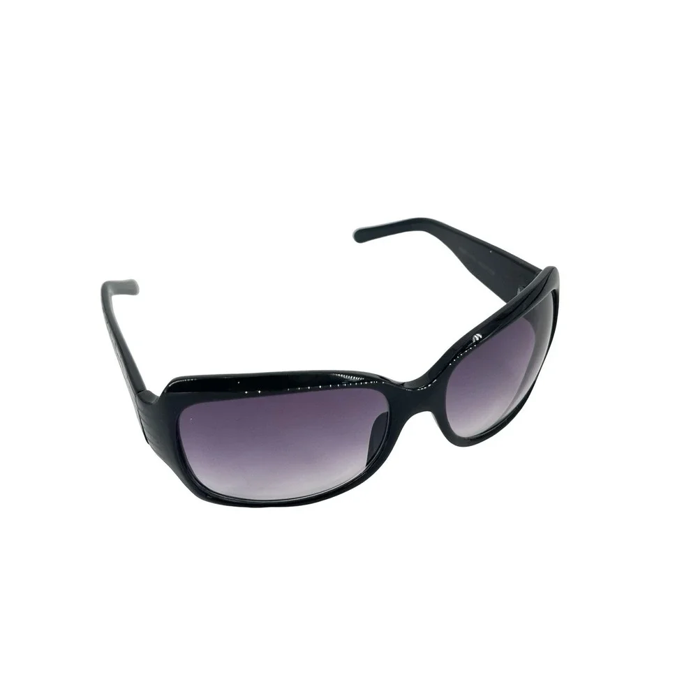 Kenneth Cole Reaction Womens Black Oversized Sunglasses Purple Gradient Y2K